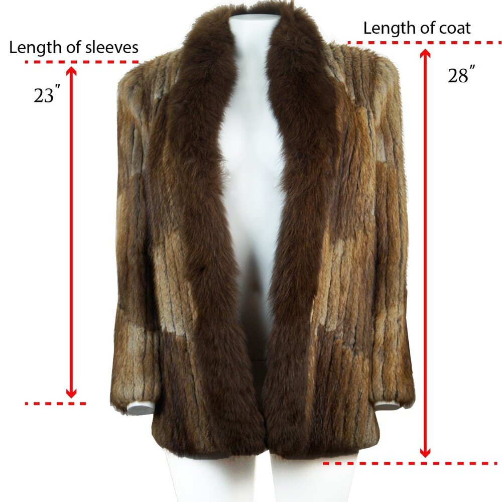 Rabbit fur coat - Picture 3 of 7
